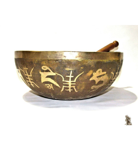 Bol chantant Tibétain - Bouddha Healing - 29cm - 7 métaux traditionnels