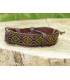 Bracelet Ethnique Tibétain cuir et tissus