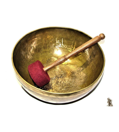 Bol Tibétain chantant - 28cm 2120gr - 7 métaux traditionnels