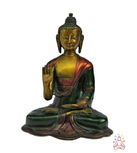 Statuette Bouddha abhaya-mudrā Activée - Protection