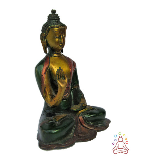 Statuette Bouddha abhaya-mudrā Activée - Protection