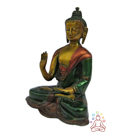 Statuette Bouddha abhaya-mudrā Activée - Protection