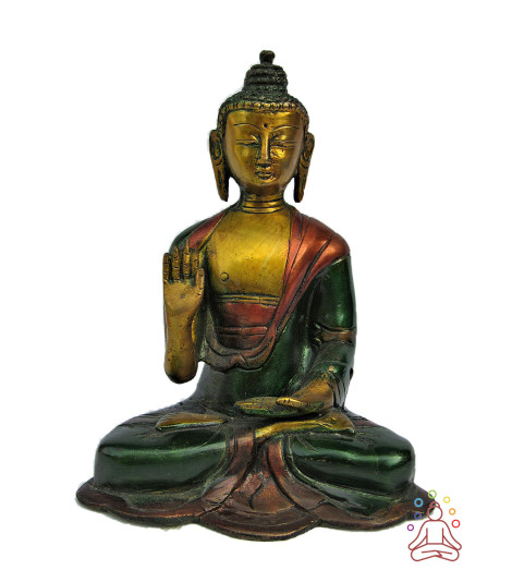 Statuette Bouddha abhaya-mudrā Activée - Protection