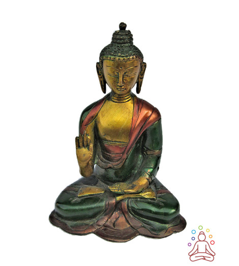 Statuette Bouddha abhaya-mudrā Activée - Protection