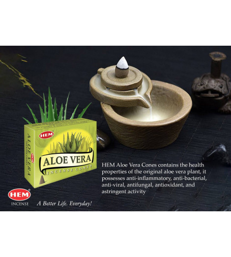 Encens Aloe Vera en cônes