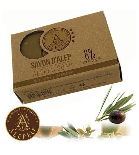 Savon d'Alep Ambre et Musc