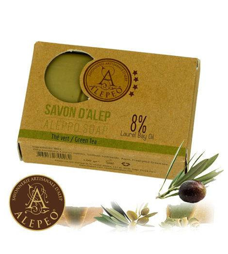 Savon d'Alep au Thé vert