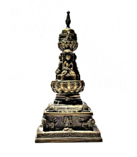 Stupa Tibétain Activé en laiton