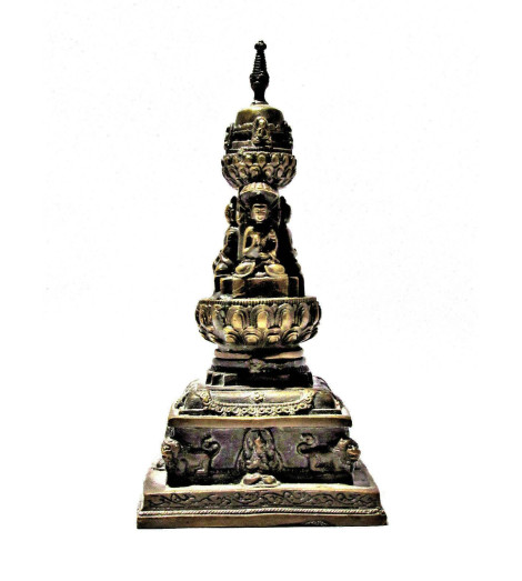 Stupa Tibétain Activé en laiton