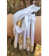 Bracelets Joncs Bouddhistes Paillettes Blanches