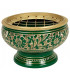 Brûle encens à grille en Laiton vert