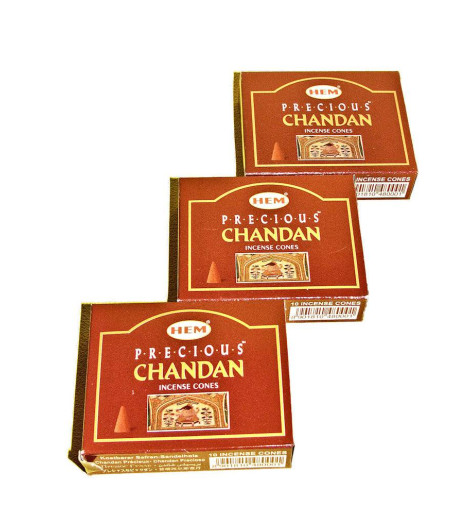 Encens Santal Précieux en cônes - Lot de 3 boites