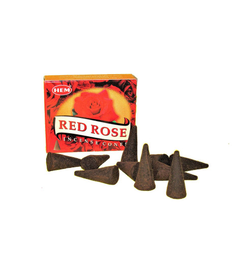 Encens de Roses Rouges en cônes