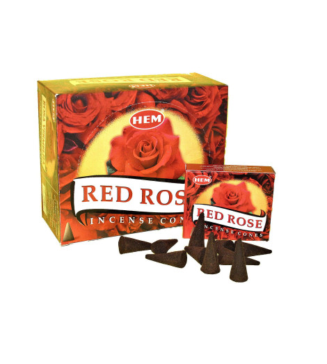 Encens de Roses Rouges en cônes