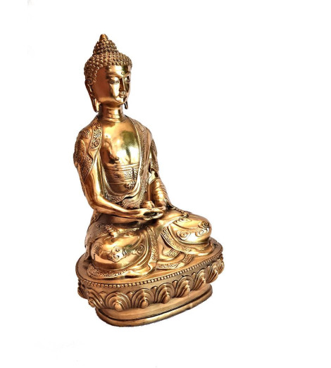 Statuette Activée de Bouddha Dhyāna Mudrā