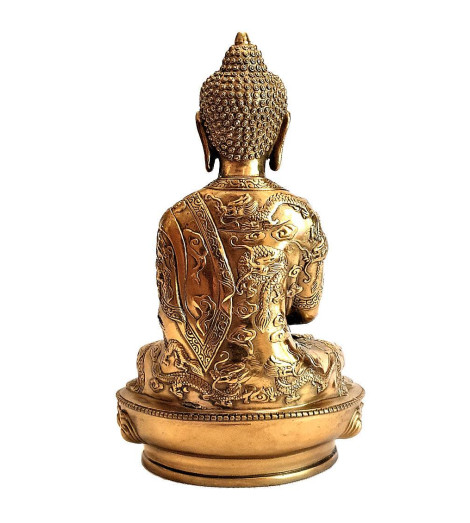 Statuette Activée de Bouddha Dhyāna Mudrā