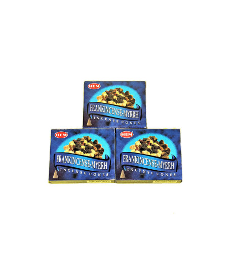 Encens Myrrhe + Oliban en cônes - Lot de 3 boites