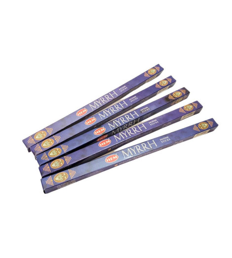 Encens Myrrhe en bâtonnets - 5 boites