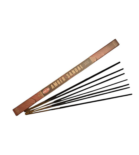 Encens Ambre & Santal Krishan – Boîte de 10 g - bâtonnets