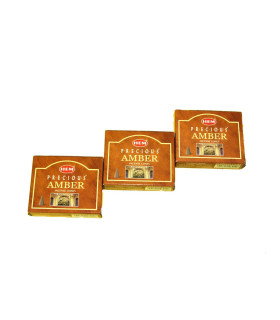 Encens Ambre précieux en cônes - 3 boites