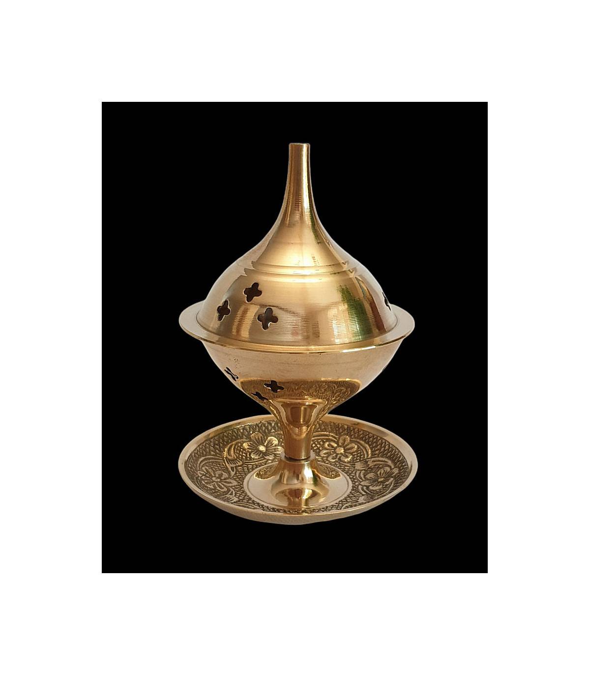 Achetez Brûle-encens en bronze objets religieux sur La boutique de  l'Espérance - Brûle-encens en laiton
