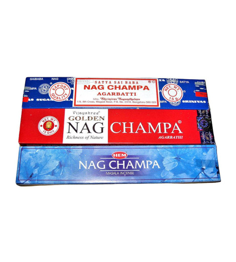 Encens Nag Champa - Lot de 3 Grandes Marques