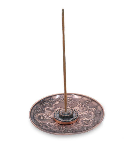 Brûle Encens Dragon en Métal - Feng Shui