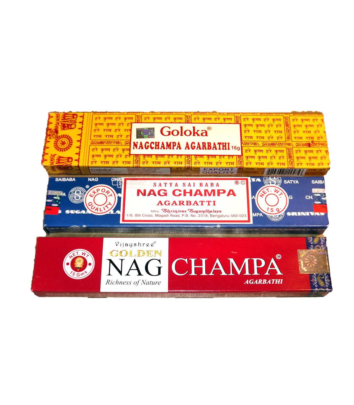 Bâtons d'encens traditionnels Nag Champa
