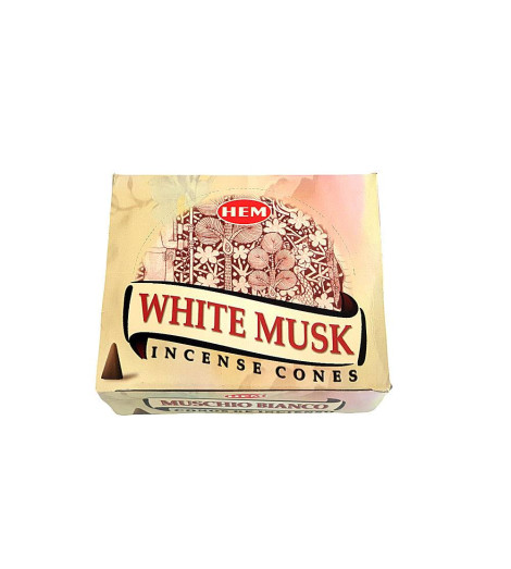 Encens Musc Blanc - Cônes Indiens Naturels