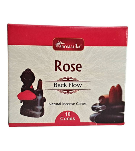 Encens à la Rose Back Flow - Cônes Indiens Cascade