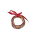 Bracelets Joncs Bouddhistes Paillettes Rouge et Or