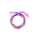 Bracelets joncs Bouddhistes Paillettes Lilas