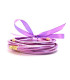 Bracelets joncs Bouddhistes Paillettes Lilas