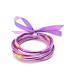 Bracelets joncs Bouddhistes Paillettes Lilas