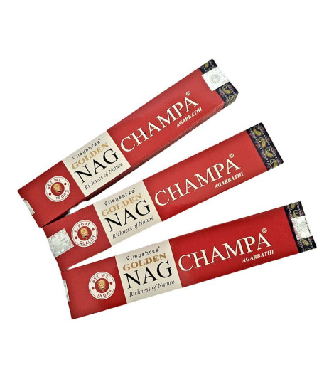 Encens Golden Nag Champa - 3 boites Bâtonnets Indiens