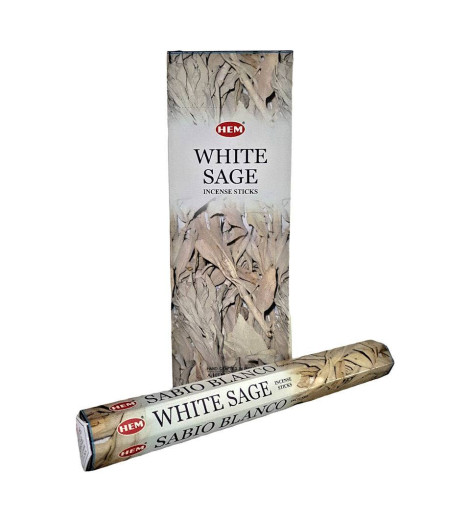 Encens Sauge Blanche Purification - 20 Bâtonnets Indiens
