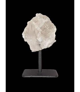 Druse de Quartz brut du Brésil sur socle