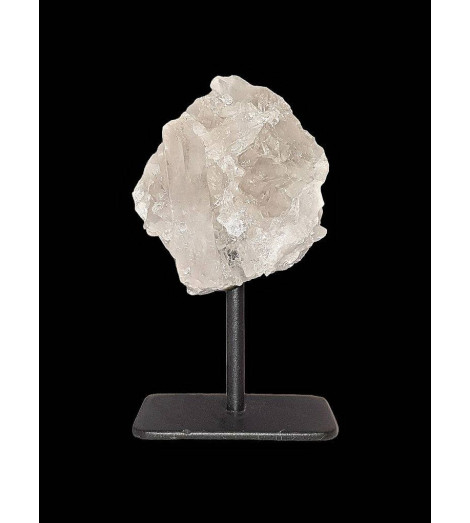 Druse de Quartz brut du Brésil sur socle