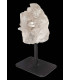 Druse de Quartz brut du Brésil sur socle