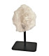 Druse de Quartz brut du Brésil sur socle