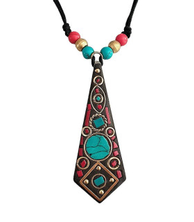 Pendentif Tibétain Cloisonné - Cérémonie