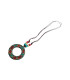 Pendentif Tibétain Disque Cloisonné