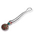 Pendentif Tibétain Disque Solaire Rouge