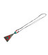 Pendentif Tibétain Cloisonné Forme Triangle