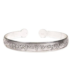 Bracelet Tribal Miao avec Mantra Om Mani Pad Me Hum