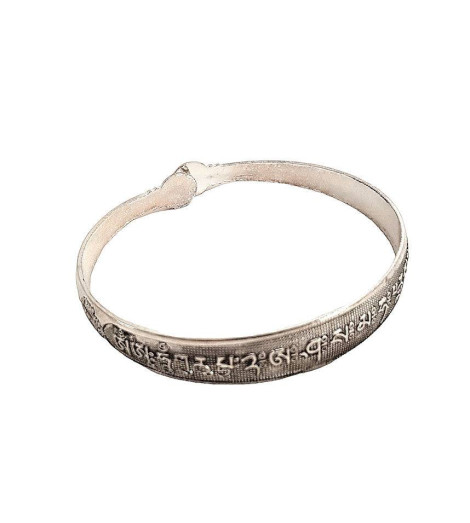 Bracelet Tribal Miao avec Mantra Om Mani Pad Me Hum