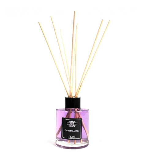 Diffuseur de Parfum à Roseaux - Huile Parfumée Champs de Lavande