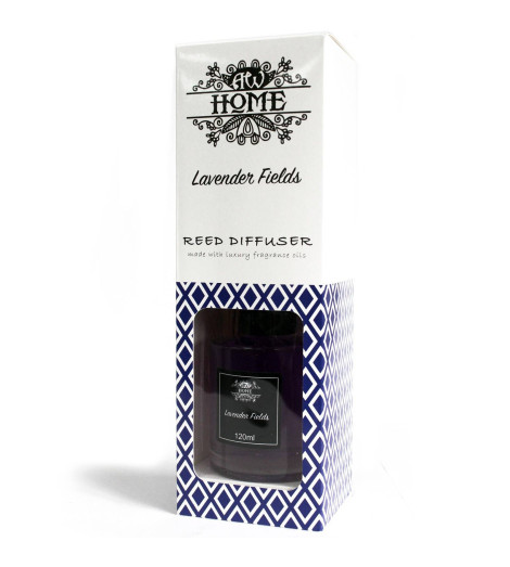 Diffuseur de Parfum à Roseaux - Huile Parfumée Champs de Lavande