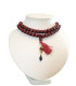 Mãlã Collier 108 Perles de Bois - Pendentif Perle de Rudraksha