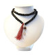 Mãlã Bouddhiste Collier 108 Perles - Pendentif Perle de Rudraksha
